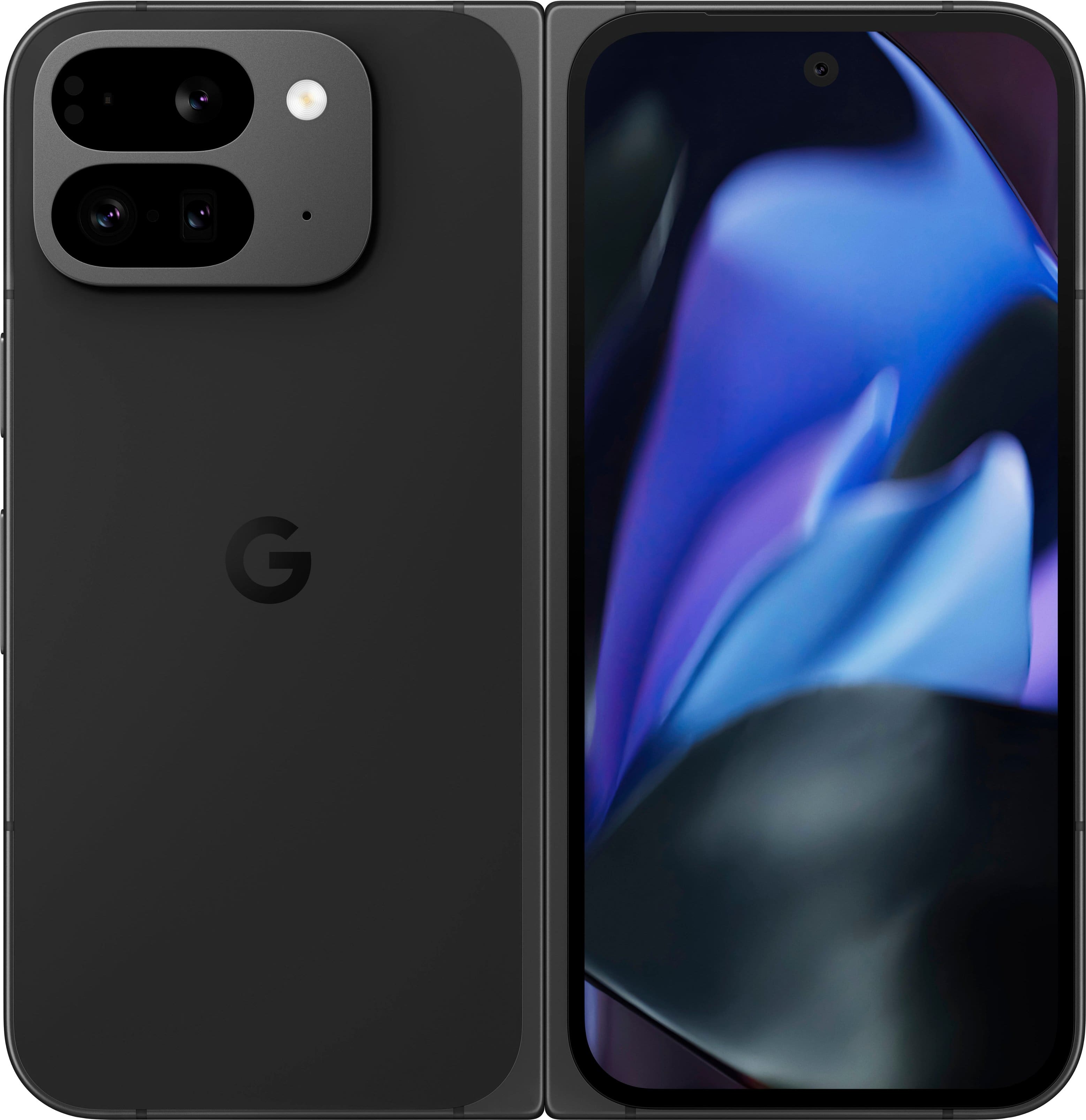 The Google Pixel 9 Fold features a robust hinge and a wider cover screen, designed for a more conventional smartphone feel when closed.